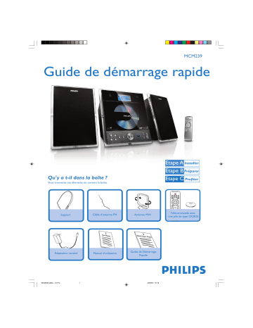 Philips MCM239/12 Microchaîne hi-fi Guide de démarrage rapide | Fixfr