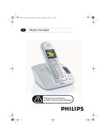 CD5351S/FT | Philips CD5352S/FT Téléphone sans fil avec répondeur Manuel utilisateur | Fixfr
