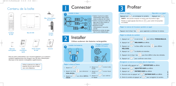 Philips SE3301S/FT Téléphone sans fil Guide de démarrage rapide | Fixfr