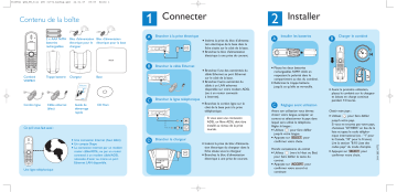 Philips VOIP8411B/01 Téléphone Internet/DECT Guide de démarrage rapide | Fixfr