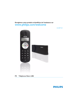 Philips VOIP1511B/10 Adaptateur téléphone-Internet Manuel utilisateur