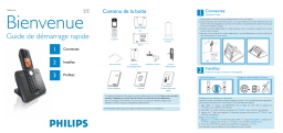 Philips SE7452B/24 Téléphone sans fil avec répondeur Guide de démarrage rapide