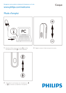 Philips SHM7410U/10 Casque pour PC Manuel utilisateur