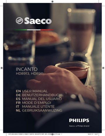 Saeco HD8913/11 Saeco Incanto Machine espresso Super Automatique Manuel utilisateur | Fixfr