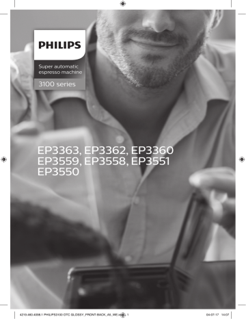 Philips EP3550/00 3100 series Machines espresso entièrement automatiques Manuel utilisateur | Fixfr