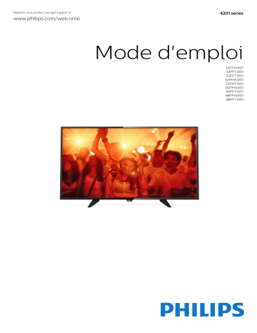 32PFT4101/12 | 48PFT4101/12 | 32PHT4101/12 | Philips 40PFT4101/12 4000 series Téléviseur LED ultra-plat Full HD Manuel utilisateur | Fixfr