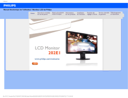 Philips 202E1SB/00 Moniteur LCD écran large Manuel utilisateur
