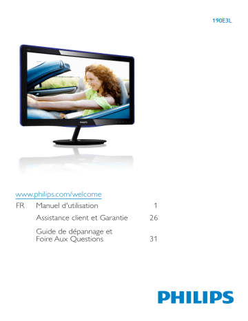 Philips 190E3LSU/00 Moniteur LED Manuel utilisateur | Fixfr