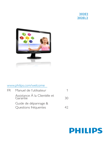 Philips 202E2SB/00 Moniteur LCD avec SmartTouch Manuel utilisateur | Fixfr