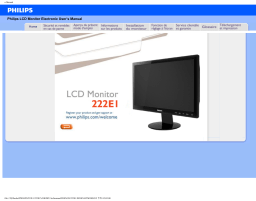 Philips 222E1SB/00 Moniteur LCD avec SmartTouch Manuel utilisateur