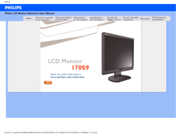 Philips 170S9FB/00 Brilliance Moniteur LCD Manuel utilisateur