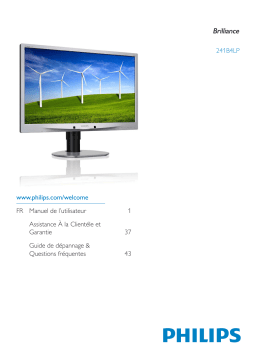 Philips 241B4LPCS/00 Brilliance Moniteur LCD, rétroéclairage LED Manuel utilisateur