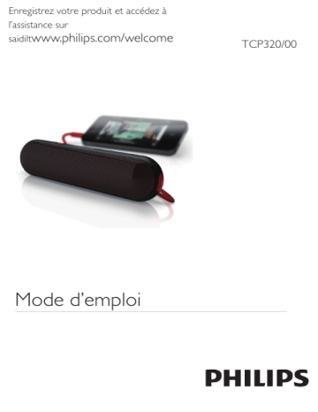 Philips TCP320/00 Enceinte portable MP3 Manuel utilisateur | Fixfr