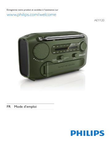 Philips AE1120/00 Radio portable Manuel utilisateur | Fixfr