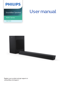 Philips TAB7305/37 Soundbar speaker Manuel utilisateur