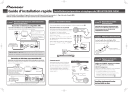 Pioneer SBX-N500 Home Theater System Guide de démarrage rapide