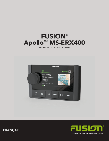 Fusion MS-ERX400 Apollo Wired Remote Control Manuel du propriétaire | Fixfr