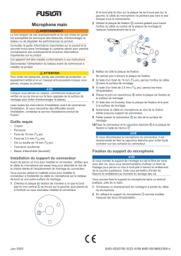 Fusion MS-FHM Marine Handheld Microphone Guide d'installation