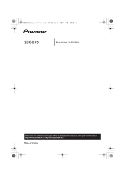 Pioneer SBX-B70 Home Theater System Operating instrustions