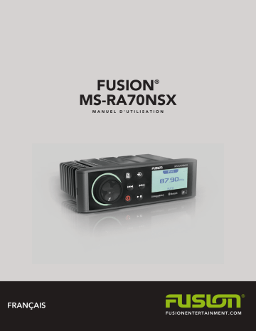 Fusion MS-RA70NSX Marine Entertainment System Manuel du propriétaire | Fixfr