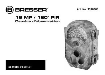 Manuel du propriétaire | Bresser 3310003 Observation camera 120° Manuel utilisateur | Fixfr