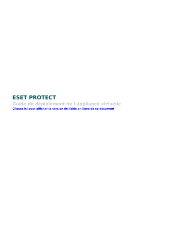 ESET PROTECT 8.0 Manuel utilisateur | Fixfr