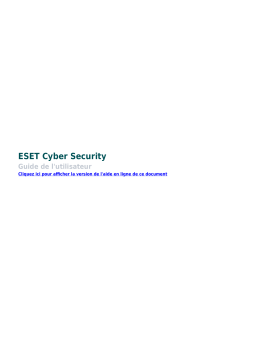 ESET Cyber Security for macOS 6 Manuel du propriétaire