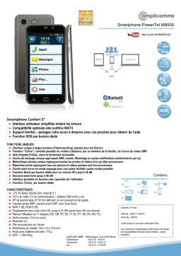 Amplicomms PT M9500 Fiche technique