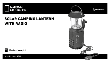 Manuel du propriétaire | National Geographic 9048500 LED Solar Lamp and Radio Manuel utilisateur | Fixfr