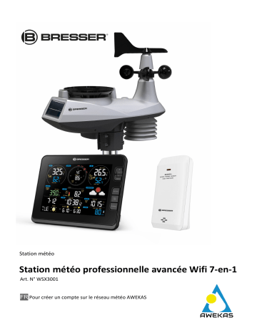 Manuel du propriétaire | Explore Scientific WSX3001000000 professional 7-in-1 Wi-Fi Weather Centre Manuel utilisateur | Fixfr