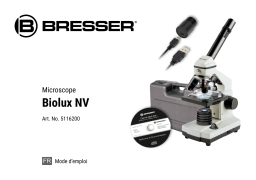 Bresser 5116200 Biolux NV 20x-1280x Microscope Manuel utilisateur