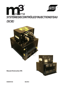 ESAB m3® plasma Water Injection Control Manuel utilisateur