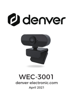 Denver WEC-3001 FULL HD Webcam Manuel utilisateur