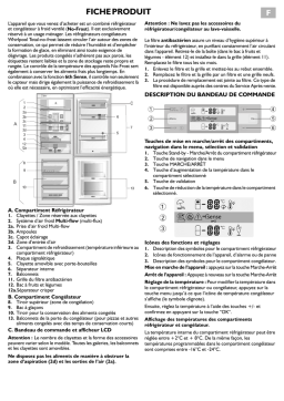 Whirlpool ARC 7698 Fridge/freezer combination Manuel utilisateur