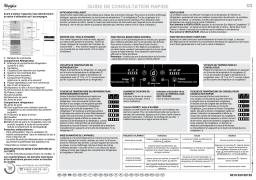 Whirlpool WBA43983 NFC IX Fridge/freezer combination Manuel utilisateur