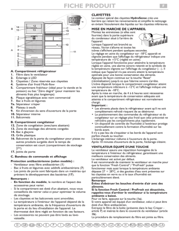 WTC 3746 A+NFCX | Whirlpool WTC37662 A++NFCX Fridge/freezer combination Manuel utilisateur | Fixfr