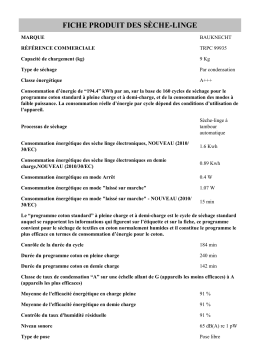 Whirlpool TRPC 99935 Manuel utilisateur