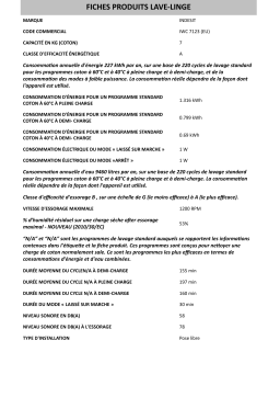 Indesit IWC 7123 (EU) Washing machine Manuel utilisateur