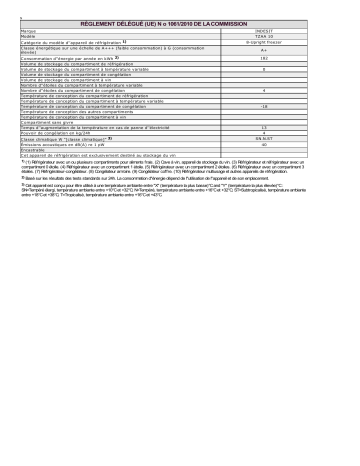 Product information | Whirlpool TZAA 10 Manuel utilisateur | Fixfr