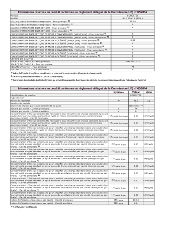 Product information | Whirlpool BCG 199D P (MT) S Manuel utilisateur | Fixfr