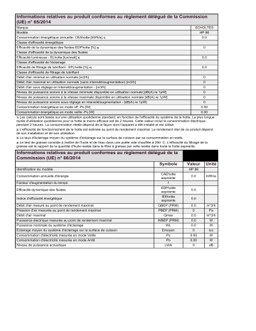 Product information | Whirlpool HP 86 Manuel utilisateur | Fixfr