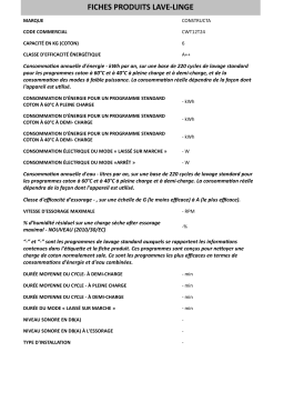 Whirlpool CWT12T24 Manuel utilisateur