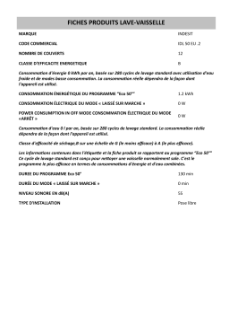 Indesit IDL 50 EU .2 Dishwasher Manuel utilisateur