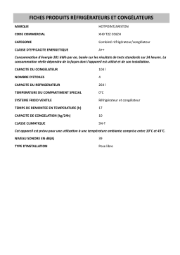 Whirlpool XH9 T2Z COJZH Manuel utilisateur