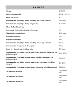 Whirlpool IWDC 7105 (EU) Manuel utilisateur