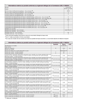 Product information | Whirlpool FN 56 T XA (EU) S Manuel utilisateur | Fixfr