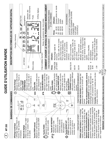 Mode d'emploi | Whirlpool MT 255 / Aluminium Microwave Manuel utilisateur | Fixfr