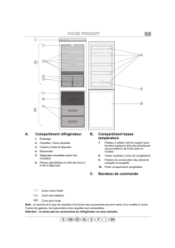 LADEN CZN 340 Fridge/freezer combination Manuel utilisateur