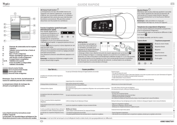 ARG 18740 A+ | ARG 18470 A+ | ARG 18015 A+ | ARG 18747 A+ | Manuel du propriétaire | Whirlpool ARG 18070 A+ Refrigerator Manuel utilisateur | Fixfr