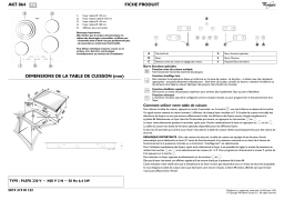 Whirlpool AKT 864/IX Hob Manuel utilisateur